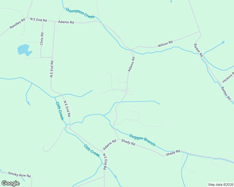 map of restaurants, bars, coffee shops, grocery stores, and more near 717 Adams Road in Strawberry Plains