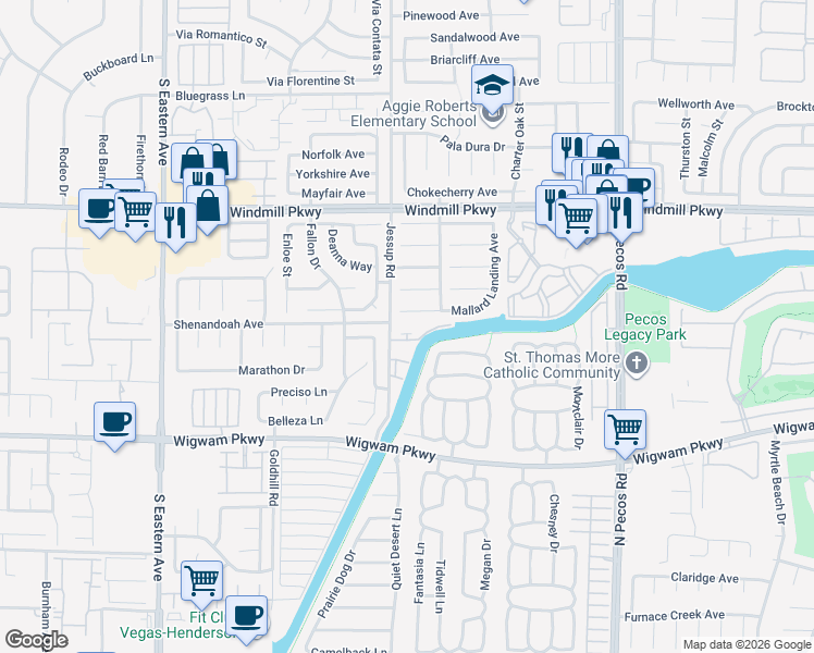 map of restaurants, bars, coffee shops, grocery stores, and more near 122 Jessup Road in Henderson