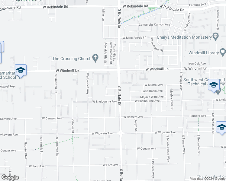 map of restaurants, bars, coffee shops, grocery stores, and more near in Las Vegas