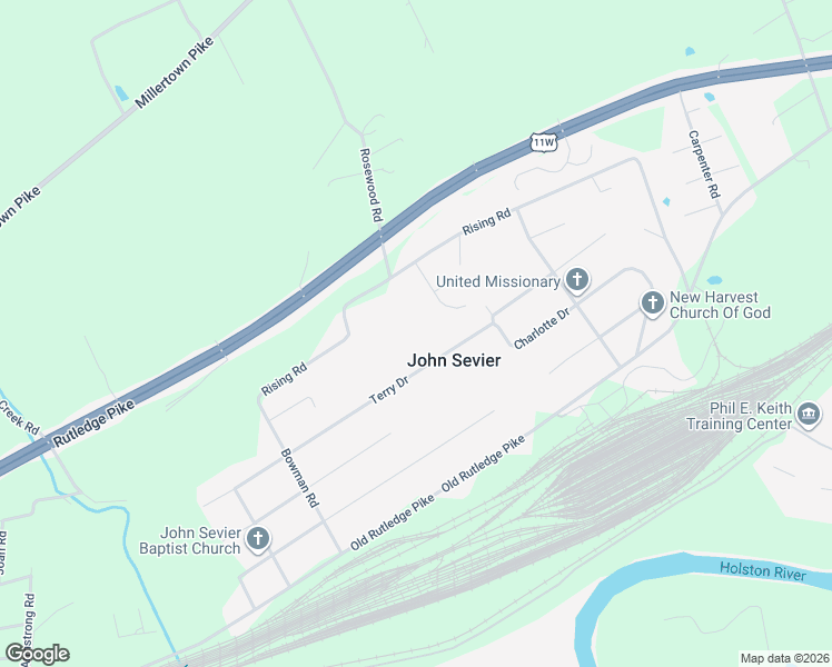 map of restaurants, bars, coffee shops, grocery stores, and more near 1627 Cathedral Lane in Knoxville