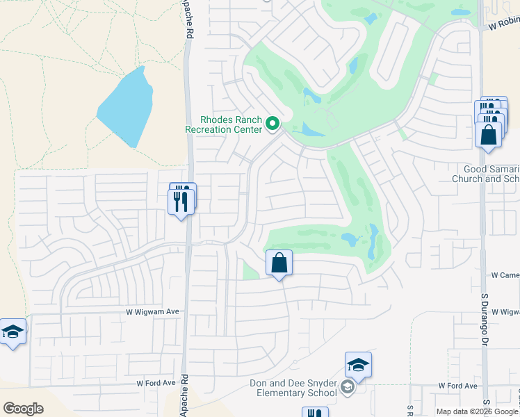 map of restaurants, bars, coffee shops, grocery stores, and more near 495 Center Green Drive in Las Vegas