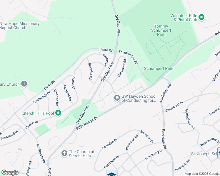 map of restaurants, bars, coffee shops, grocery stores, and more near 1502 Maremont Road in Knoxville