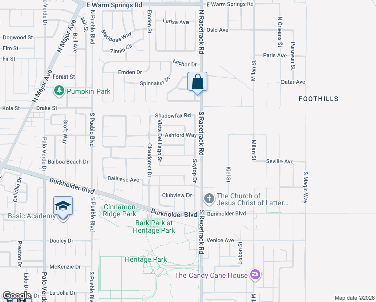 map of restaurants, bars, coffee shops, grocery stores, and more near 128 Ringlore Road in Henderson