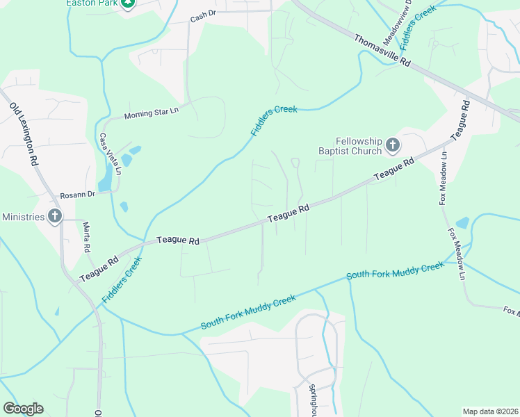 map of restaurants, bars, coffee shops, grocery stores, and more near 902 South Ridge Court in Winston-Salem