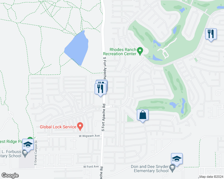 map of restaurants, bars, coffee shops, grocery stores, and more near 315 Bridgeton Cross Court in Las Vegas