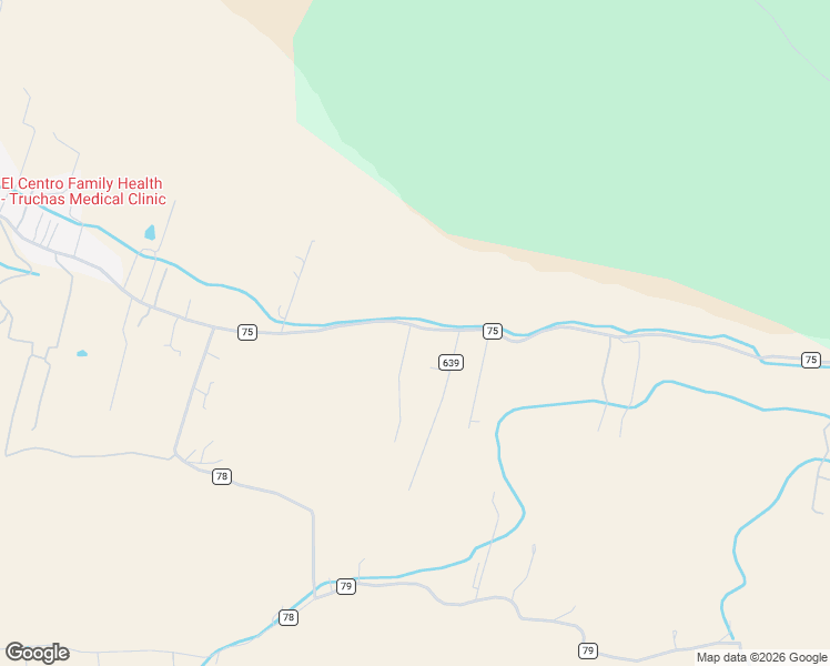 map of restaurants, bars, coffee shops, grocery stores, and more near County Road 75 in Truchas