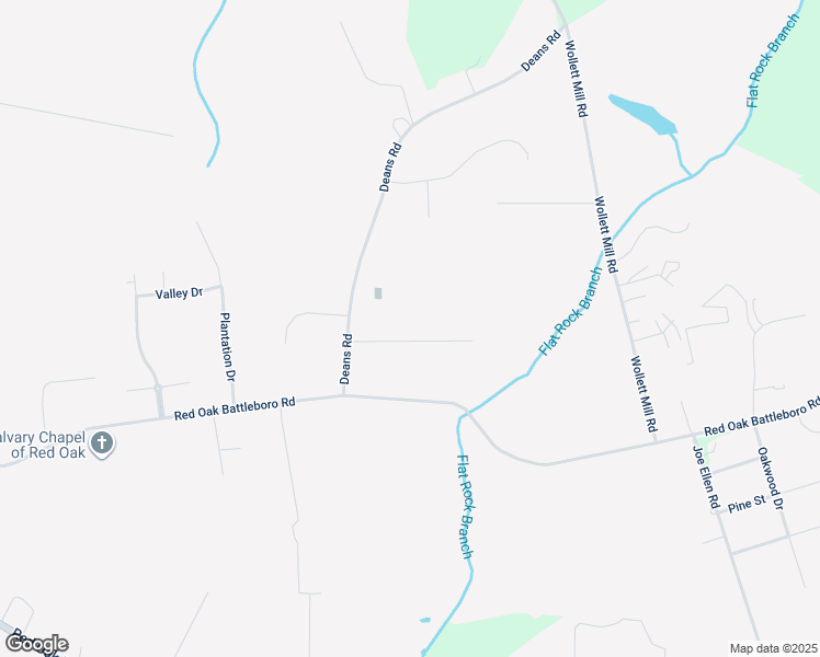 map of restaurants, bars, coffee shops, grocery stores, and more near 3746 Flat Rock Drive in Red Oak