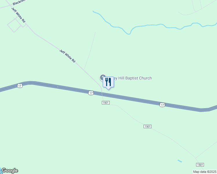 map of restaurants, bars, coffee shops, grocery stores, and more near U.S. 17 in Merry Hill