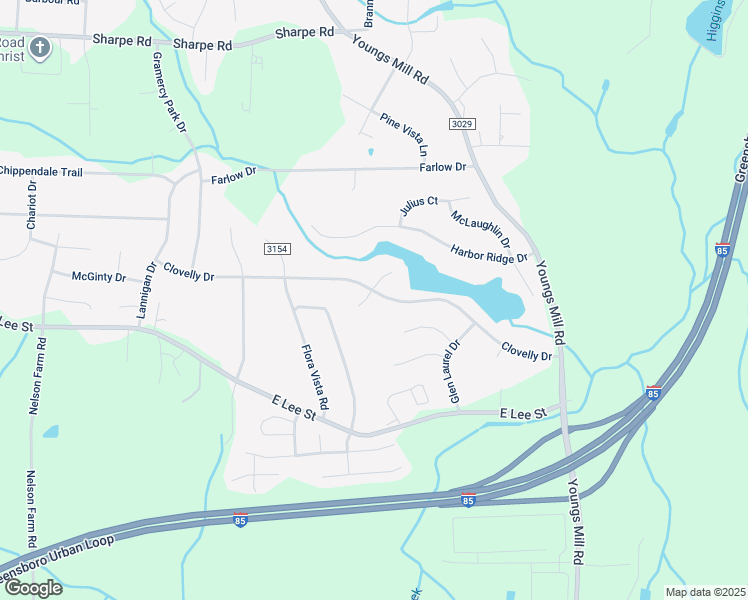 map of restaurants, bars, coffee shops, grocery stores, and more near 2301 Labrador Court in Greensboro