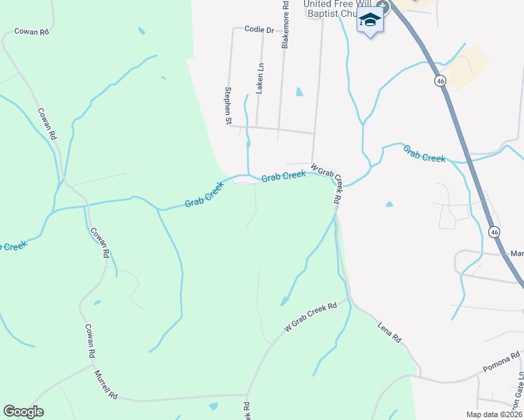 map of restaurants, bars, coffee shops, grocery stores, and more near 190 Clifton Cemetery Road in Dickson