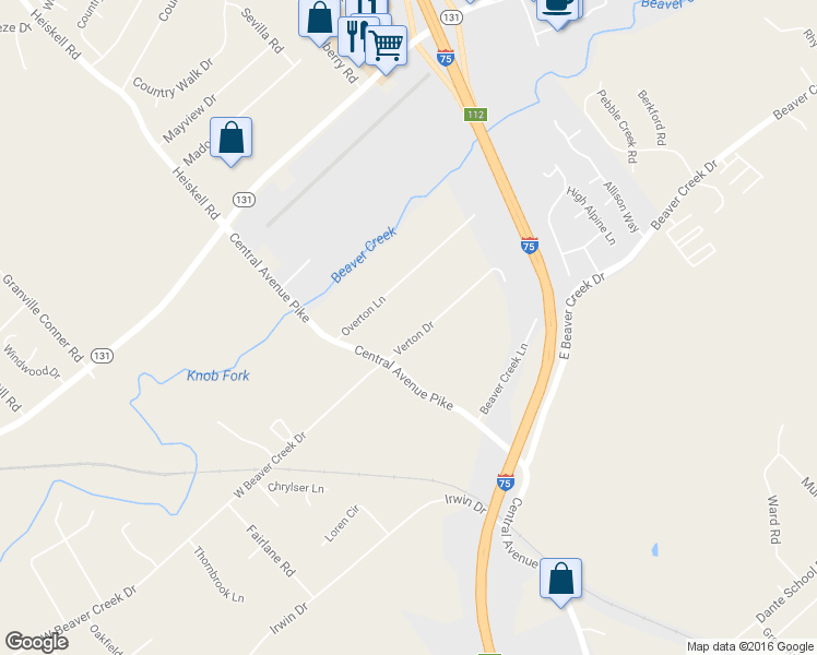 map of restaurants, bars, coffee shops, grocery stores, and more near 111 Verton Drive in Powell