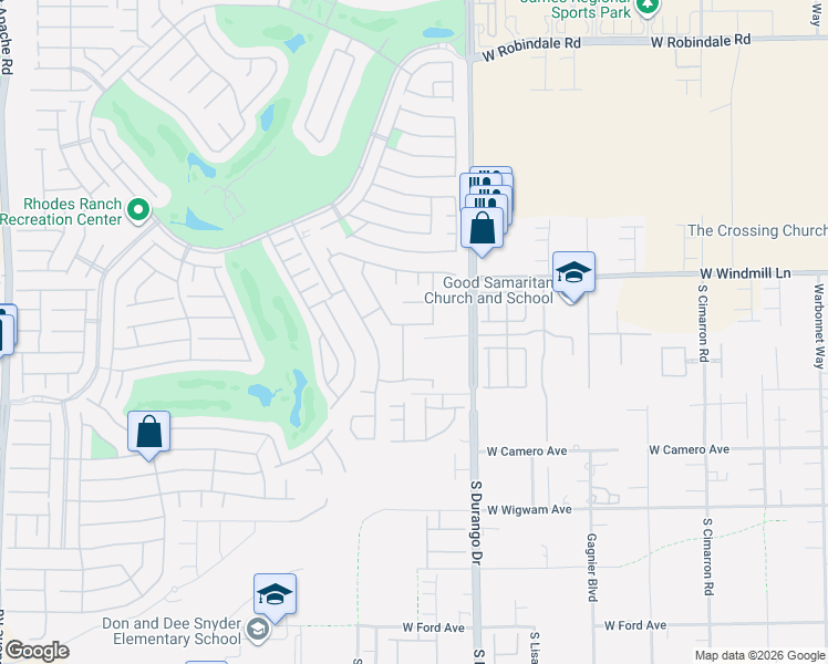 map of restaurants, bars, coffee shops, grocery stores, and more near 321 Powerbilt Avenue in Las Vegas