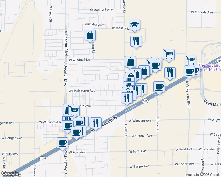 map of restaurants, bars, coffee shops, grocery stores, and more near 8298 Cultured Pearl Court in Las Vegas