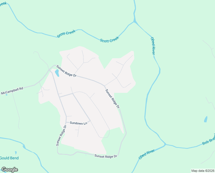 map of restaurants, bars, coffee shops, grocery stores, and more near 24 Obed Point in Crossville