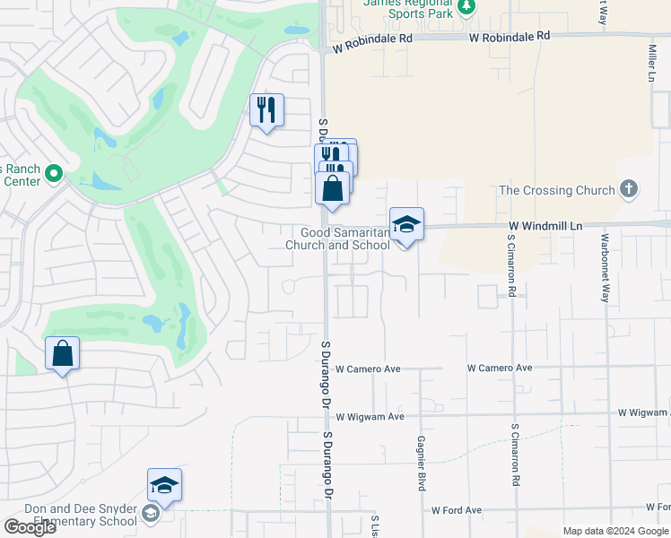map of restaurants, bars, coffee shops, grocery stores, and more near 8593 New Grove Lane in Las Vegas