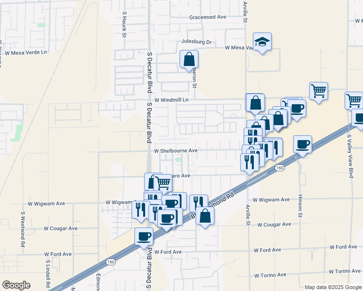 map of restaurants, bars, coffee shops, grocery stores, and more near 4749 Golden Shimmer Avenue in Las Vegas