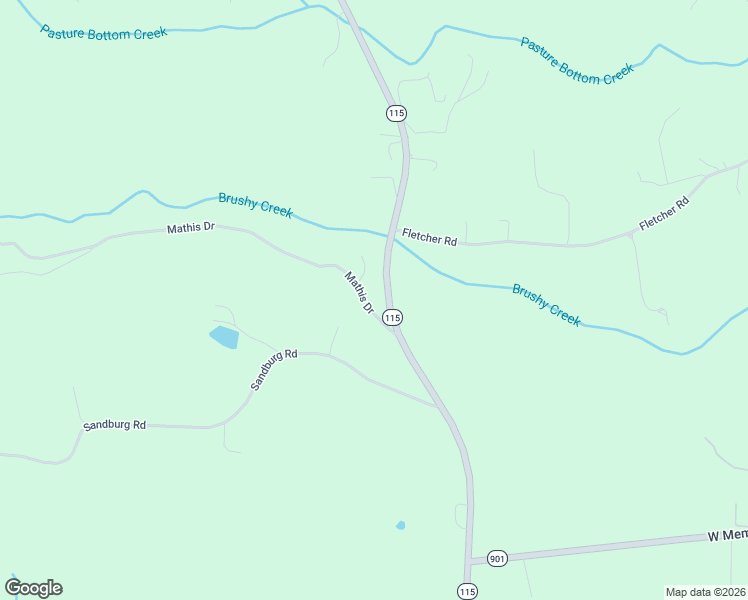 map of restaurants, bars, coffee shops, grocery stores, and more near Mathis Drive in Union Grove