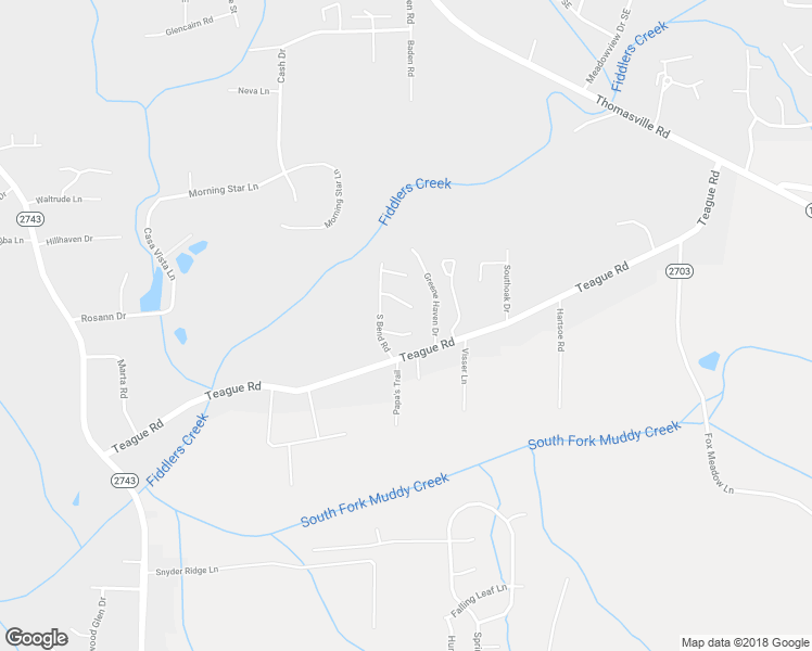 map of restaurants, bars, coffee shops, grocery stores, and more near 902 South Ridge Court in Winston-Salem