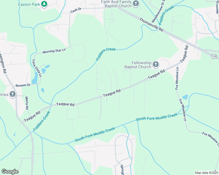 map of restaurants, bars, coffee shops, grocery stores, and more near 4019 Greene Haven Drive in Winston-Salem