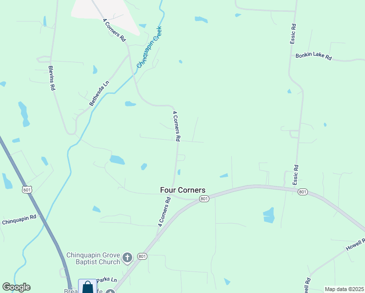 map of restaurants, bars, coffee shops, grocery stores, and more near 284 4 Corners Road in Mocksville