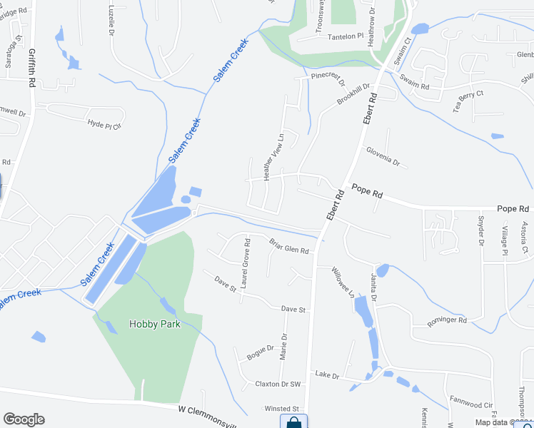 map of restaurants, bars, coffee shops, grocery stores, and more near 3220 Laurenfields Way in Winston-Salem