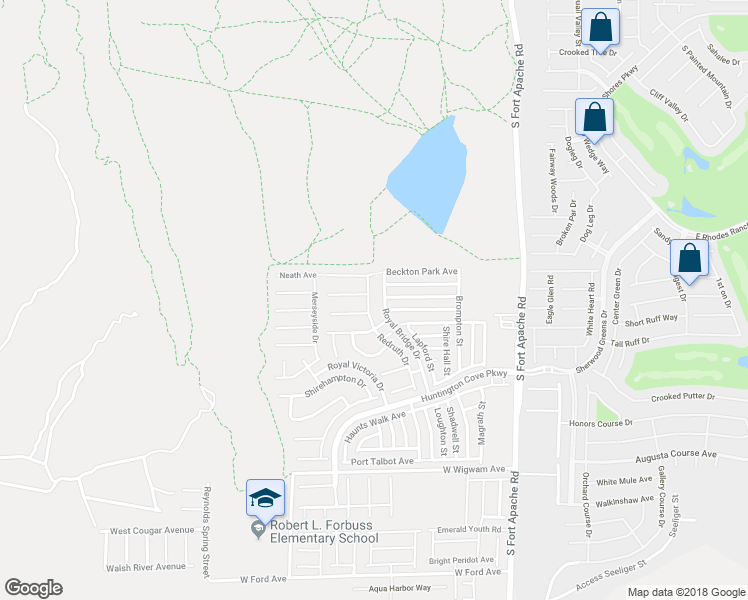 map of restaurants, bars, coffee shops, grocery stores, and more near 458 Redruth Drive in Las Vegas