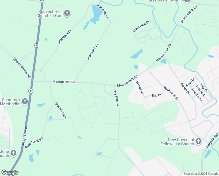 map of restaurants, bars, coffee shops, grocery stores, and more near 1882 Murphy Court in Graham