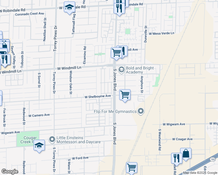 map of restaurants, bars, coffee shops, grocery stores, and more near 8244 Shaded Arbors Street in Las Vegas