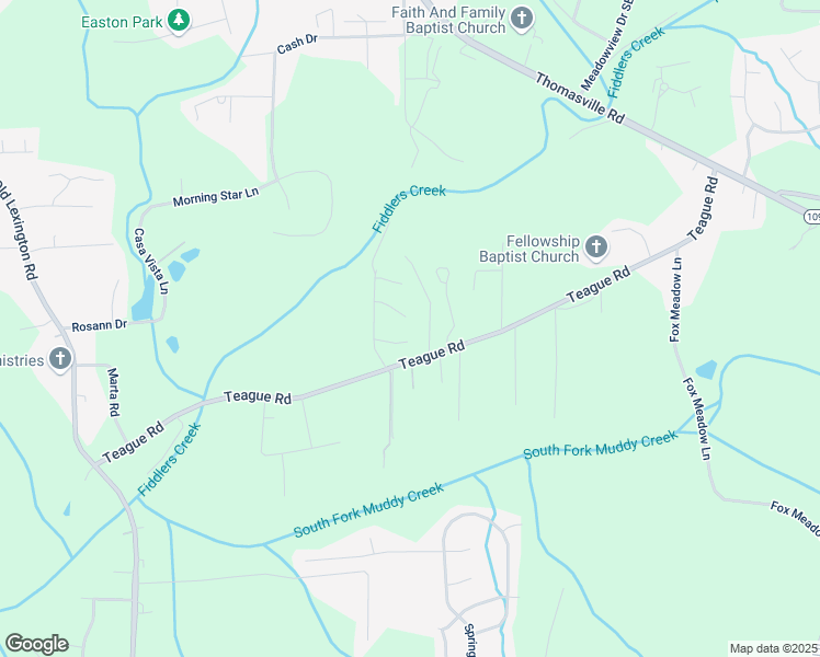 map of restaurants, bars, coffee shops, grocery stores, and more near 902 South Ridge Court in Winston-Salem