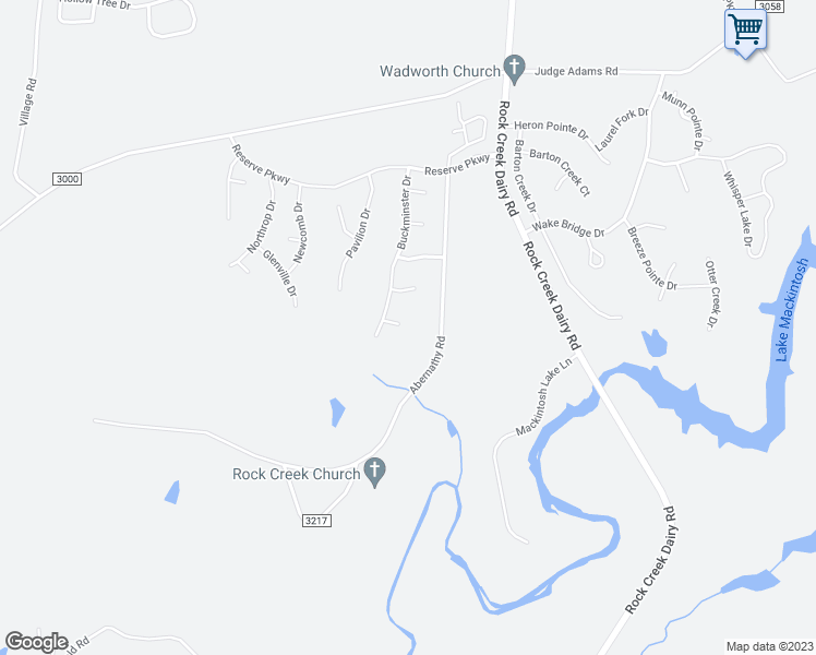 map of restaurants, bars, coffee shops, grocery stores, and more near 6606 Stickley Court in Whitsett
