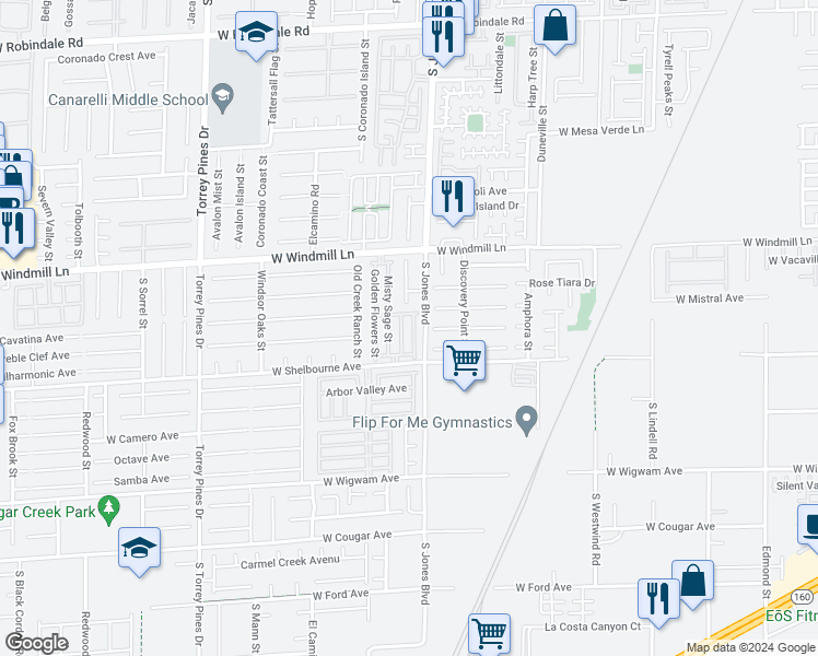 map of restaurants, bars, coffee shops, grocery stores, and more near 8231 Annual Ridge Street in Las Vegas