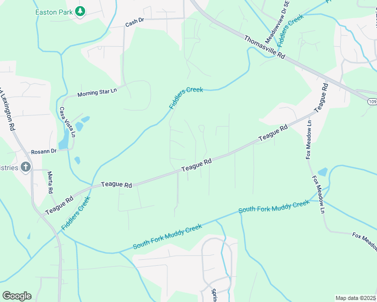 map of restaurants, bars, coffee shops, grocery stores, and more near 1042 Rock Knoll Court in Winston-Salem