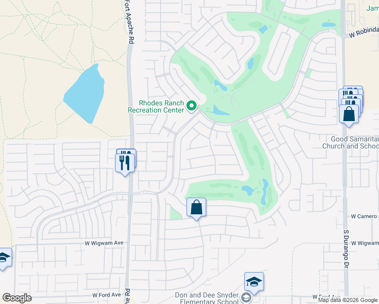 map of restaurants, bars, coffee shops, grocery stores, and more near 402 Hidden Hole Drive in Las Vegas