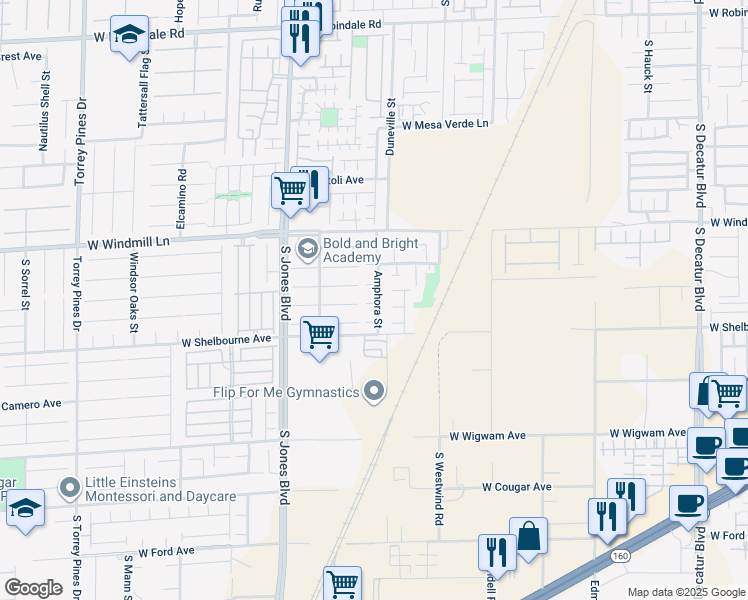map of restaurants, bars, coffee shops, grocery stores, and more near 5886 Pirates Delight Avenue in Las Vegas