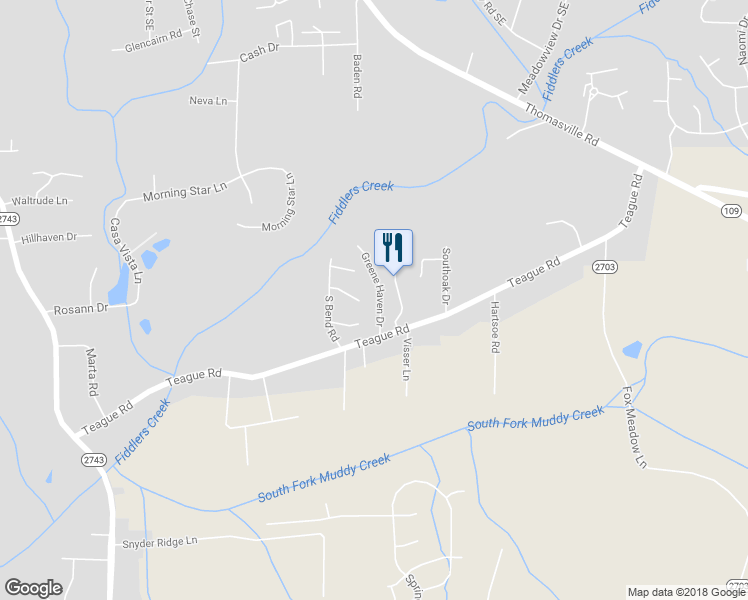 map of restaurants, bars, coffee shops, grocery stores, and more near 4052 Greene Haven Drive in Winston-Salem