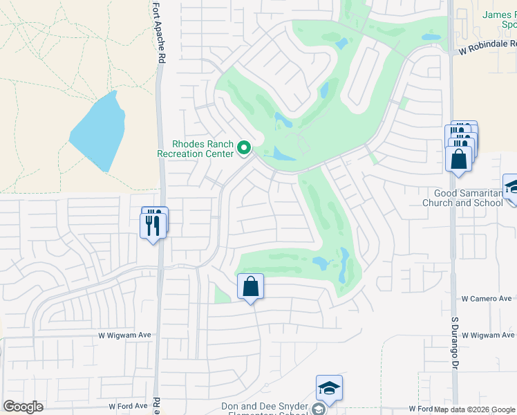 map of restaurants, bars, coffee shops, grocery stores, and more near 131 Water Hazard Lane in Las Vegas