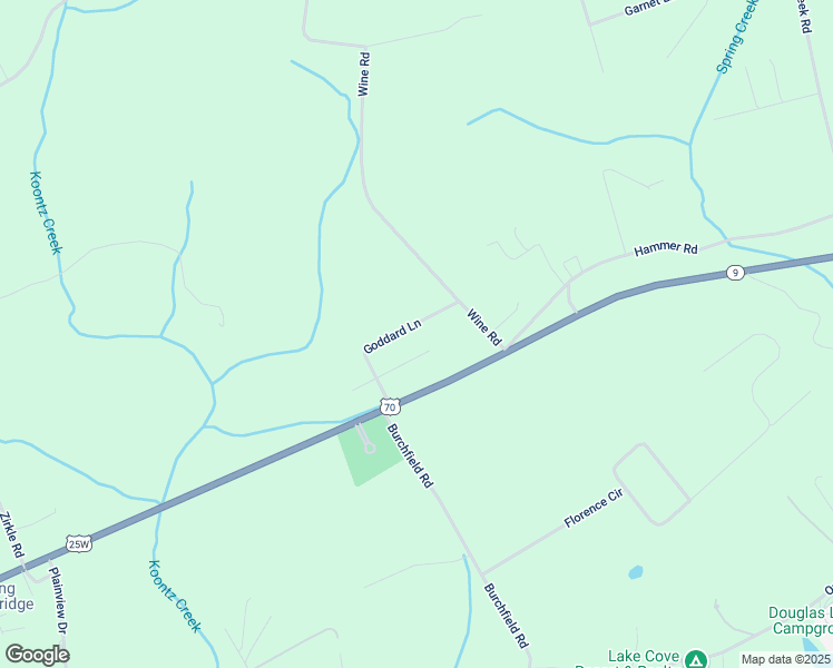 map of restaurants, bars, coffee shops, grocery stores, and more near 1768 Goddard Lane in Dandridge