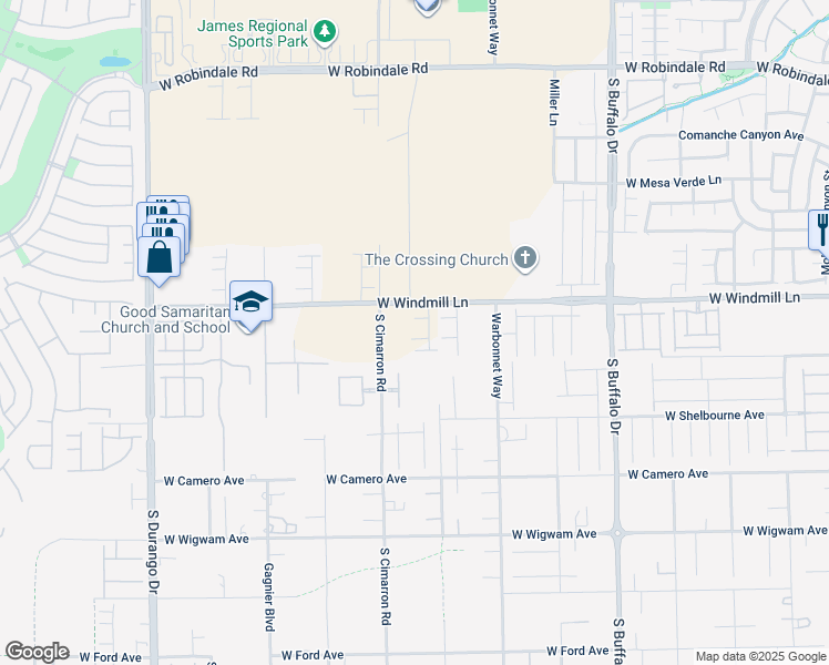 map of restaurants, bars, coffee shops, grocery stores, and more near 8136 Beebrush Court in Las Vegas