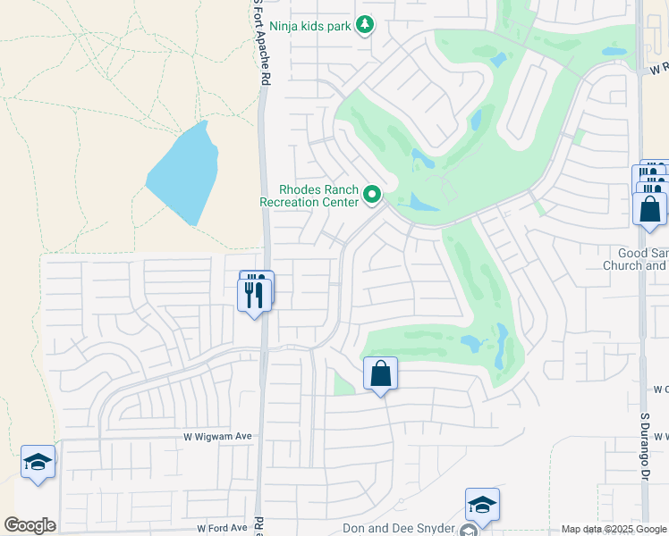 map of restaurants, bars, coffee shops, grocery stores, and more near 436 White Heart Road in Las Vegas