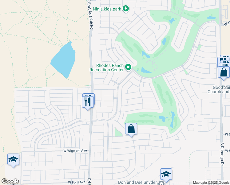 map of restaurants, bars, coffee shops, grocery stores, and more near 436 White Heart Road in Las Vegas