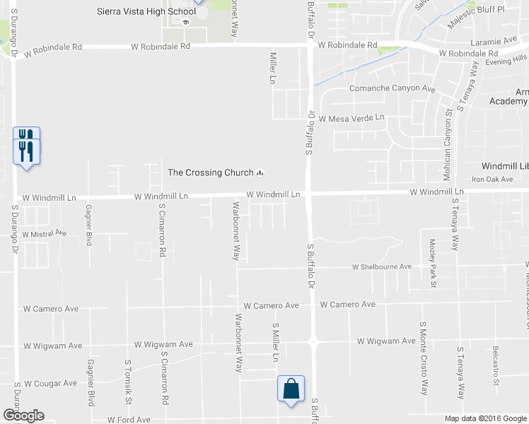 map of restaurants, bars, coffee shops, grocery stores, and more near 8140 Misty Horizon Court in Las Vegas