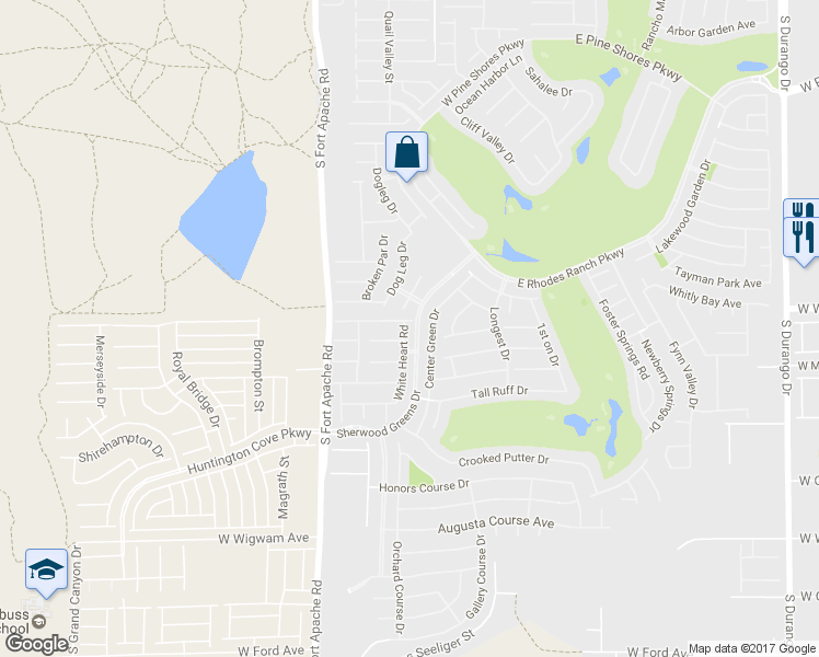 map of restaurants, bars, coffee shops, grocery stores, and more near 430 White Heart Road in Las Vegas