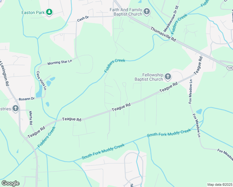 map of restaurants, bars, coffee shops, grocery stores, and more near 1049 Rock Knoll Court in Winston-Salem