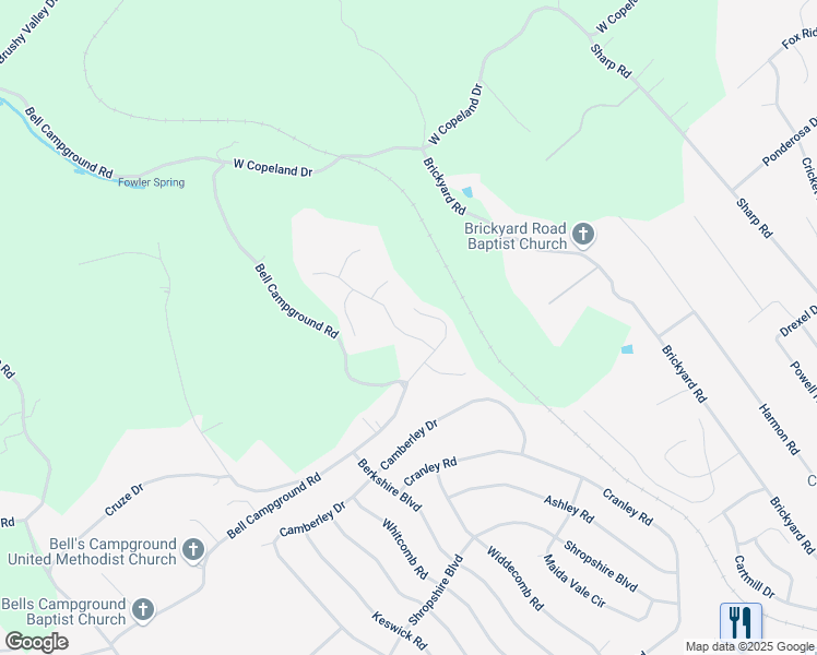 map of restaurants, bars, coffee shops, grocery stores, and more near 2233 Cripple Oak Lane in Powell