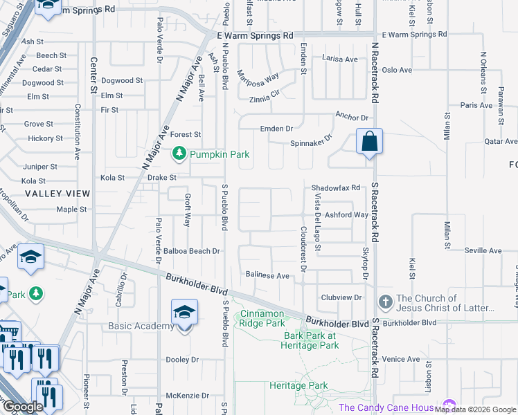 map of restaurants, bars, coffee shops, grocery stores, and more near 831 Galingale Ct in Henderson