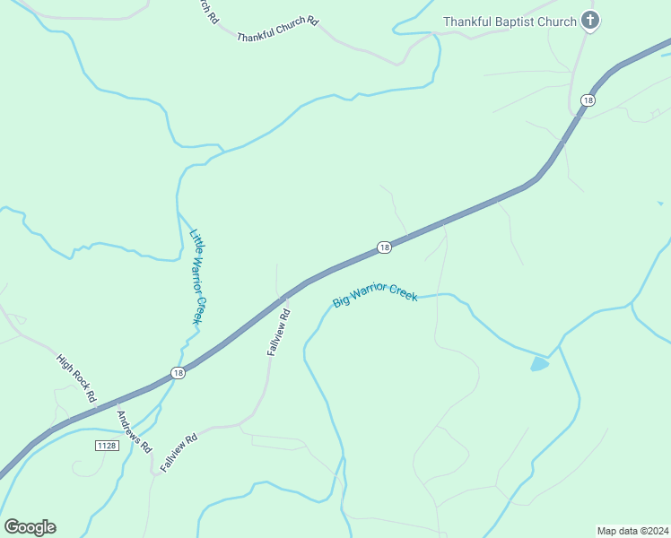 map of restaurants, bars, coffee shops, grocery stores, and more near North Carolina 18 in Boomer