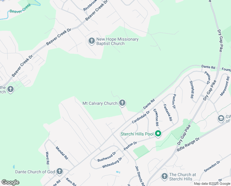 map of restaurants, bars, coffee shops, grocery stores, and more near 6900 Dantedale Lane in Knoxville