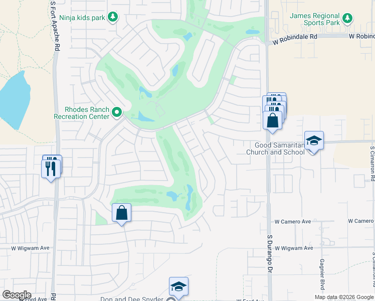 map of restaurants, bars, coffee shops, grocery stores, and more near 60 Dixie Springs Court in Las Vegas