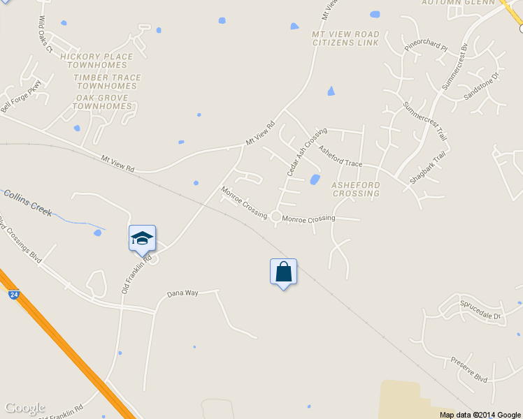 map of restaurants, bars, coffee shops, grocery stores, and more near 5861 Monroe Crossing in Nashville