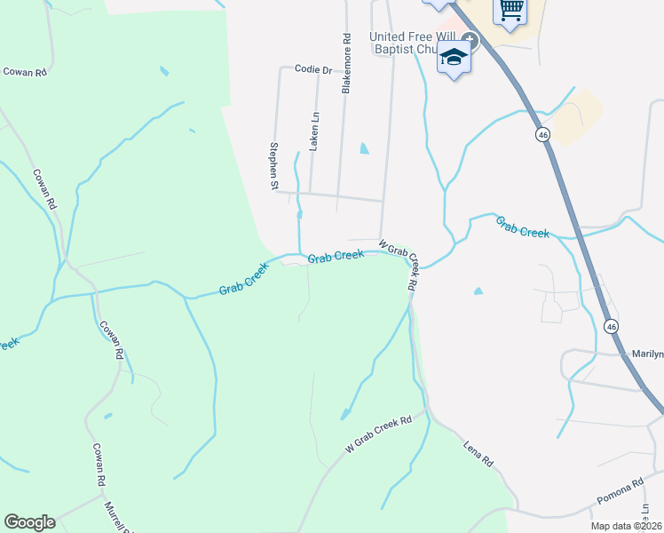 map of restaurants, bars, coffee shops, grocery stores, and more near in Dickson